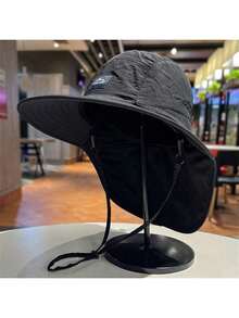 户外防紫外线遮阳帽，颈部遮挡，男女通用夏季钓鱼帽，露营徒步帽 - A - 查看 6