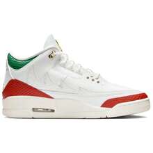Air Jordan 3 Retro 'El Vuelo' White Summit-White Metallic-Gold Pine-Green Dragon-Red Sail Sneakers Men IO1752-100 - 彩色 - 查看 2