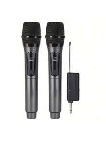 高端高品质无线麦克风,手持麦克风,便携式手持麦克风,无线麦克风,800mAh电池,专业手持单指向动圈静音功能,蓝色,适用于卡拉OK、游戏、直播和视频会议,时尚设计 | 结构坚固,唱歌麦克风,二合一无线麦克风,专业手持麦克风,适用于卡拉OK、派对、教堂、演出录音 - 彩色 - 查看 21