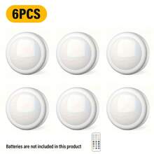 LiHangStar 3/6/9pcs LED Cabinet Lights With Touch Control And Remote, Battery Powered (Batteries Not Included) Night Light, 13 Colors RGB - Suitable For Wardrobe, Bedroom Wall, Under Cabinet, Cabinet Lighting, Stairs, Drawers - Touch Night Light - View 10