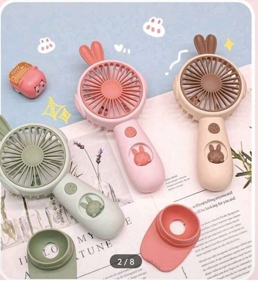 Mini Ventilador Portatil con bateria recargable 3 velocidad usb