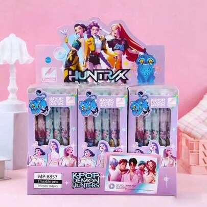 Bộ 2/4/6/8/10/12 bút ký nhóm nhạc nữ KPOP, bút học sinh màu trung tính, bút viết, bút đen, văn phòng phẩm học sinh, dụng cụ viết, quà tặng học sinh, đồ dùng học tập và văn phòng (màu sắc và họa tiết ngẫu nhiên)