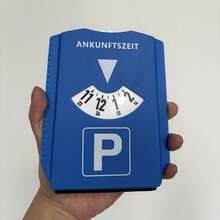 Portable Parking Timer With Ice Scraper, Suitable For Cars And Motorcycles, Minimalist Stylish Temporary Parking Sign, Compact Car Tool Parking Assist, Portable Snow Shovel, Blue Digital Parking Timer Parking Disc Parking Meter, All-Season Essential Car Accessory, Car Reminder Sign, No Battery Required - Blue - View 10