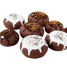 1个逼真PU巧克力奶油麻糬面包造型软萌减压玩具 - 彩色 - 查看 6