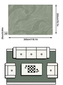 1pc Modern Minimalist Luxury INS Style Abstract Art Line Curve Beautiful Large Area Rug/Carpet/Door Mat/Runner, Suitable For Bathroom, Kitchen, Entryway, Hallway, Bedside, Living Room, Bedroom, Machine Washable, Home Decor - Multicolor - View 19