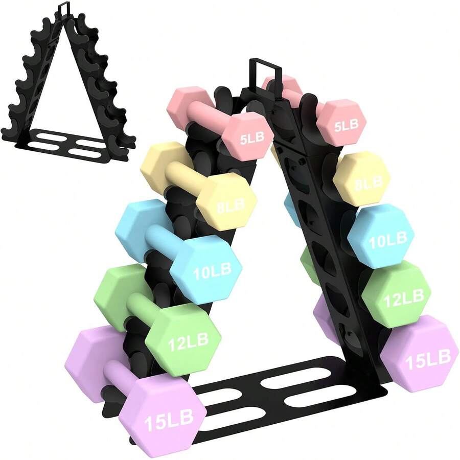 Strength Training Dumbbell Rack - Roze - Bekijken 1