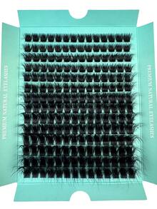 280pcs/210pcs/196pcs/140pcs Faux Mink Eyelashes 200D/160D/120D/100D/80D/60D 8D Luxury Fluffy DIY Cluster Lashes - 8-20mm Mixed Length Eyelash Extension 0.07mm Russian D Curl Thick And Reusable Dramatic Lashes, Beginner Friendly For Daily, Party, Stage, Night Out, Ideal Gift For Mother's Day, Easter, Valentine's Day, Music Festival, Christmas, Christmas Eve, Thanksgiving - D - 查看 17
