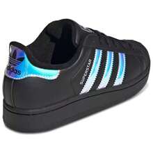 Adidas Originals Superstar II Teenager Casual Sneakers Black Pink JQ0284 | Retro Heritage Style, Timeless Silhouette - xanh đen - Xem 3