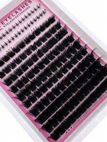 2-In-1 Eyelash Cluster, Includes 200D Long Lashes And Lower Lashes, Length 6-18mm, DD Color, 158pcs/Set, Thick Individual Lashes, DIY Lash Extension, Cartoon Style, Mink Hair Material, Suitable For Various Makeup Looks, Reusable, Applicable For Daily Makeup, Cosplay, Daily Life, Wedding, Date, Party, Music Festival, Halloween, Christmas And Other Occasions - DD - 查看 5