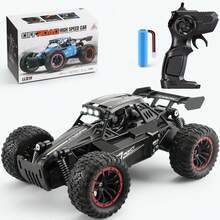 1:16 比例遥控越野车 | 2.4GHz 遥控器，可充电电池，最高时速 20 公里/小时，LED 灯，USB 充电，防撞设计，黑色玩具车 - 彩色 - 查看 13
