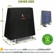 Pong Table, Outdoor/Indoor Premium Durability Oxford Fabric Pong Table, All Weather Resistant Table Tennis - Folded - Indoor - View 8