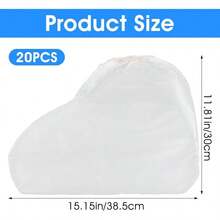 10 Pairs Shoe Covers Boot Covers Plastic Disposable Waterproof Shoe Cover Men And Women Non - Slip Outdoor Overshoes For Rain And Indoor Use - B - View 2