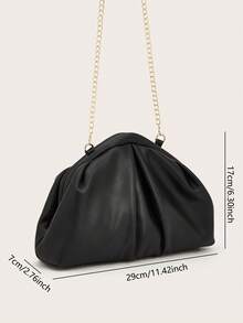 大容量女士手拿包，适合出席舞会，复古风格，优雅女士手提包，适合派对、聚会、约会、舞会和其他场合。 - 黑色 - 查看 8