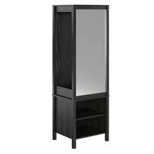 Ameriwood Home Wimberly Wardrobe With Mirror, Black Oak - Sồi đen - Xem 10