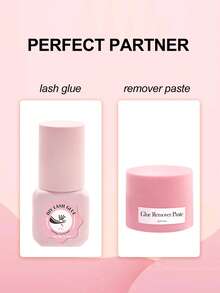 5ml Eyelash Extension Glue & 5g Eyelash Glue Remover, Fast Drying, Strong Bonding, Low Irritation Eyelash Glue, Lasts 13-16 Days - Black - View 3