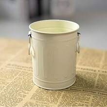 Multifunctional Iron Pen Holder, Desktop Stationery Storage Bucket, Makeup Brush Organizer & Flower Pot - Multicolor - View 6