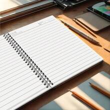 1pc Undated Daily Planner Notebook With Priority Tasks, Notes, Mood And Water Intake Tracker, Keeping You Organized - A5 - View 3