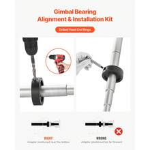 Mercruiser Alignment Tool & Gimbal Bearing Puller Set, Compatible With Mercruisers, OMC, Volvo Cobra Bell Housings, Engine Alignment Tool, Bearing Puller Seal Bellow Expander Tools Installer - 6 Pcs - View 4