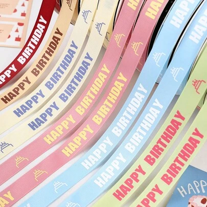 5 Yards/Pack Candy Color Ribbons, Multi-Color Options, Satin Ribbon For Gift Box, Bouquet, Baking, DIY Craft Bow Tie, Suitable For Gift Wrapping, Baking, Bouquet Packaging