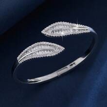 Vòng tay rắn pha lê sang trọng, trang sức thời trang hàng hiệu đính đá Zirconia, quà tặng dự tiệc cho phụ nữ. - vòng đeo tay - Xem 5