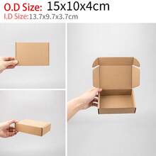 10 hộp giấy gợn sóng màu nâu, nhiều kích cỡ có sẵn, hộp vận chuyển bằng bìa cứng gợn sóng 3 lớp, hộp bưu chính, hộp đóng gói nhanh, thích hợp để đóng gói và vận chuyển sản phẩm cho mục đích sử dụng cá nhân và doanh nghiệp nhỏ - Màu Khaki - Xem 17