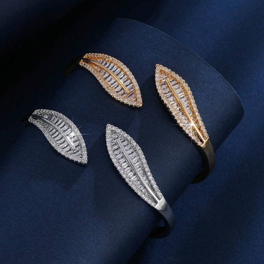 Vòng tay rắn pha lê sang trọng, trang sức thời trang hàng hiệu đính đá Zirconia, quà tặng dự tiệc cho phụ nữ. - vòng đeo tay - Xem 1