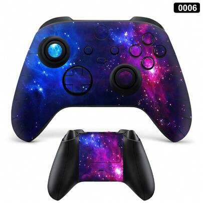 1 pieza Pegatina de la serie XB X, Pegatina del controlador XSX/XSS, Diseño perfecto, Patrones coloridos, Regalo de vacaciones/cumpleaños, Protege eficazmente el controlador de arañazos