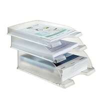 LEITZ ライツ プラス レタートレー スタンダード A4 縦型 500枚用 ホワイト 5227-10-01 - 長さ24cm x 幅24cm x 高さ6.2cm - チェックする 5