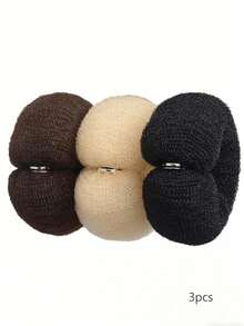 1 pieza Molde para hacer moños de rosquilla, Moldeador de espuma de rosquilla DIY de 17cm, Accesorio para el cabello de mujer, Adecuado para otoño, Herramienta de peinado, Accesorio para el cabello de mujer, Otoño, Accesorio para el cabello de mujer, Herramienta de peinado, Accesorio para el cabello, Accesorio de belleza, Regalo - Multicolor - Ver 14