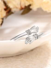 1Pc Teen Cubic Zirconia Rings For Girls For Birthday Gifts For Party Jewelry Daily Decoration - 1# - View 3