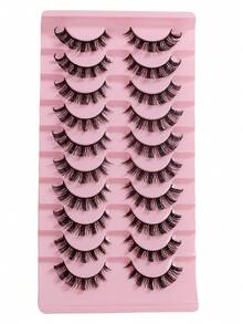 10 Pairs Of New DD Curled Russian Curled Fake Eyelashes With Large Curvature Curled Fake Eyelashes In Europe And America With Dense Fake Eyelashes - View 6