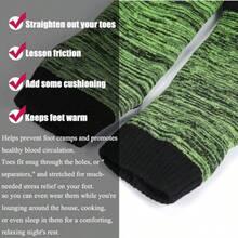 SPORCLO Toe Separator Socks For Men Women Fy Foot Alignment Sock Massage Cotton Bunion Socks Yoga Sports GYM - B 多色 - 查看 5