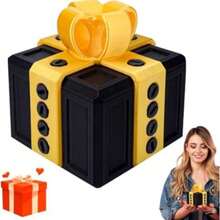 Caixa de presente grande de 8 cm realmente irritante com armazenamento giratório, caixa de presente de brincadeira impressa em 3D, caixa de presente de novidade, caixa de presente de quebra-cabeça de dinheiro para presentes em dinheiro, caixa de presente para o Dia dos Namorados, Páscoa e Aniversário - Caixas de presente irritantes - Visão 2