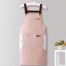 1pc Removable Apron, Waterproof Oil-Proof Dirt-Proof Bib Apron, Suitable For Home Cleaning, Cafe, Kitchen, Restaurant, High Quality - Multicolor - View 16