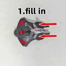 Lanzador de avión de combate - Avión de combate eyectable, juguete educativo simple de tiro, modelo de serie militar, lanzador de batalla de aviones, regalo para niños, regalo de Navidad - Negro - Ver 11