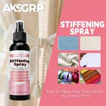 1PC 120ml Quick Dry Fabric Stiffening Spray Long Lasting Shape Fix Spray For DIY Crochet Knitting Lace Fabric Crafts Handmade Bouquets - 120ml - View 3