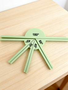 1 Set Of Protractor Teaching Tools [Including 180°+45°+45°+60°+30°], Math Tools, Geometric Angle Display Tools, Math Teaching Aids, Learning Tools, Angle Identification Tools - View 2