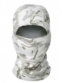 Unisex Full White Ski Mask, Windproof Breathable Face Mask, UV Protection Ski Scarf, Suitable For Men And Women/Workers - Camouflage White - View 8