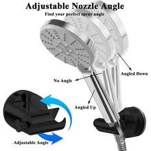 吸盘式淋浴支架，360°旋转可调节手持淋浴支架，吸盘式淋浴喷头支架，吸盘式手持淋浴喷头支架，可移动手持淋浴喷头 - 多色 - 查看 2