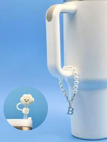 Dây xích cốc giả ngọc trai tinh tế và thời trang, tương thích với cốc giữ nhiệt 30 & 40 oz, có chi tiết chữ kim loại 3D và mũ rơm dễ thương, phụ kiện trang trí cốc nước đơn giản nhưng thanh lịch gồm 26 chữ cái tiếng Anh, phụ kiện mùa hè unisex, đồ dùng học tập, quà sinh nhật. - Nhiều màu - Xem 10