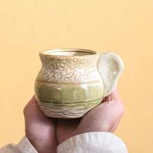 High-End Ceramic Espresso Cup Set, Professional Espresso/Latte Art Cup, Small Capacity, Japanese Elegant Design, Embossed Mug, Tasting Cup - Multicolor - View 6