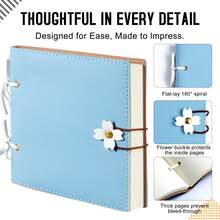 1 Piece High-Quality Fashion Scrapbook | 240 Pages, Thick Blank Pages, Wedding Photo Album, Exclusive Album, Gift For Girlfriend, Boyfriend And Family | Creative Handmade Gift With Ceremony, Available In Pink, Yellow And Purple - One Size - View 17