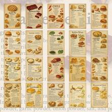20pcs Family Recipes Postcard Set, Featuring Barbecue Ribs, Fried Chicken, Salad, Mashed Potatoes Etc Food Preparation And Illustrations, Perfect For Collecting And Sharing, Cookbook Enthusiasts, Home Cooks Gift, Parties & Cooking Events - View 2