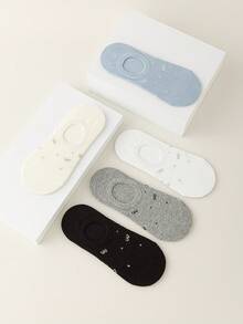 5 Pairs Women's Bow Tie Ankle Socks - Breathable No-Show Socks With Lace Trim, Non-Slip Design Suitable For Spring And Summer - Multicolor - View 3