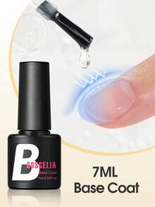 1/2/3 sets de vernis à ongles en gel COSCELIA, base et top coat. Base coat sans essuyage, top coat brillant et mat. Ensemble de vernis à ongles en gel à décaper, nécessite un durcissement UV/LED. Convient pour le salon de manucure et le DIY - 7 ml - Voir 8