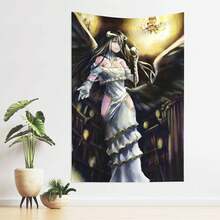 Anime Tapestry Anime Overlord Albedo Tapestry Wall Hanging Home Decoration Wall Blanket Dormitory Living Room Bedroom Backdrop Poster( 60x40inch) - Multicolore - Voir 6