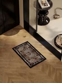 1件豹纹室内装饰地毯，新款仿羊毛材质室内地毯，客厅地毯，沙发地毯，卧室地毯，床边防滑垫，餐厅厨房地毯，办公椅垫，玄关门垫，户外野餐垫，户外露营毯 - 多色(1) - 查看 15