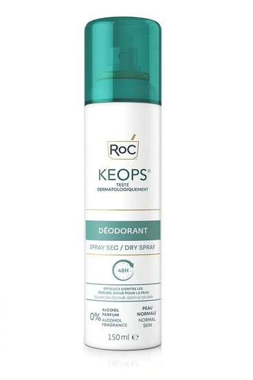 RoC Keops Skincare Deodorant Dry Spray 48h 150ml For Normal Skin Alcohol Free