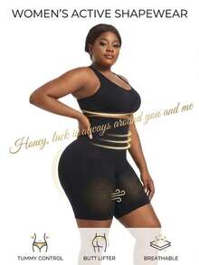 1 buc Colanți de Crăciun pentru femei, cu talie înaltă, slăbiți, confortabili și versatili pentru purtare zilnică. Designul cu strat dublu îmbunătățește controlul abdominal pentru o siluetă perfectă. - Negru - Vizualizare 6