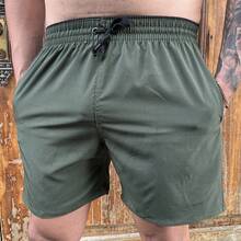 Men Shorts - 軍綠色 - 查看 4